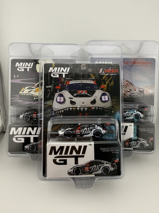 Mini GT Porsche 911 GT3 R AO Racing Rexy Skeleton Petersen, Regular, AO Blisters0