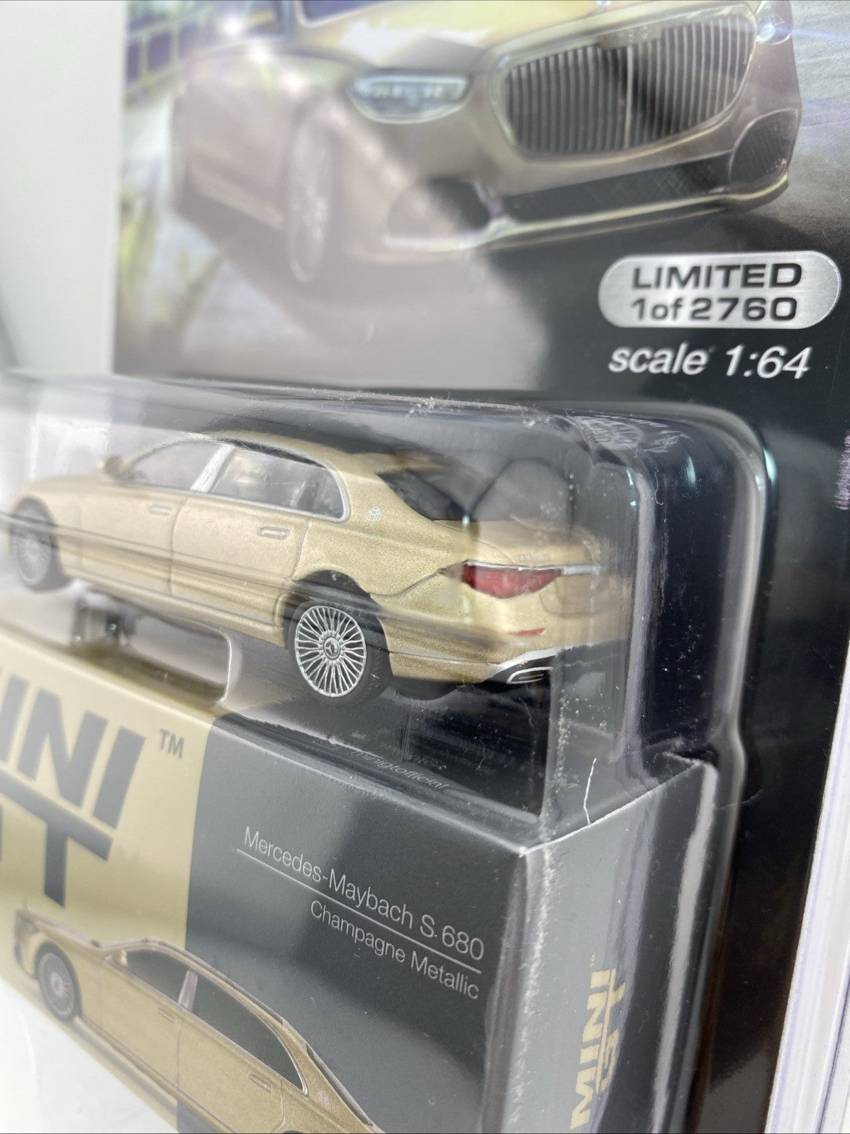 Mercedes Maybach S680 Champange Metallic   Mini GT MGT 006045