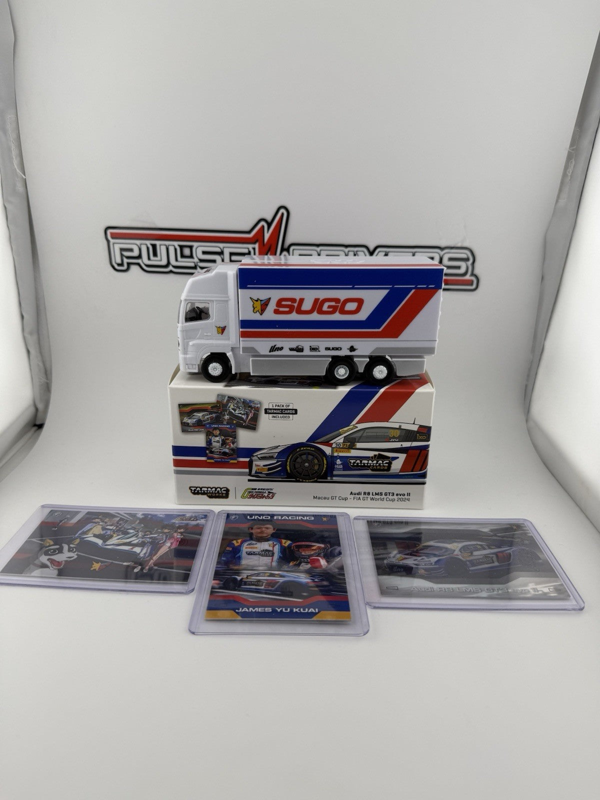 Audi R8 LMS GT3 Uno Racing Tarmac Works with Tarmac Cards Opened0
