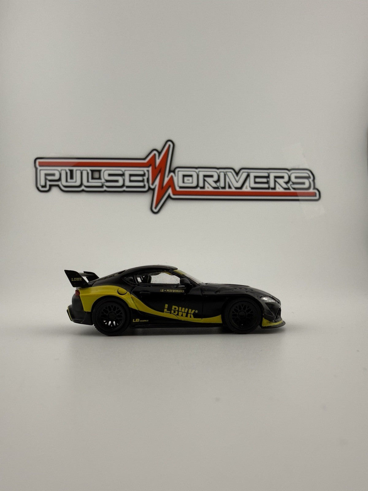Toyota GR Supra LB Works Matte Black   Mini GT MGT 00472   Open Box2