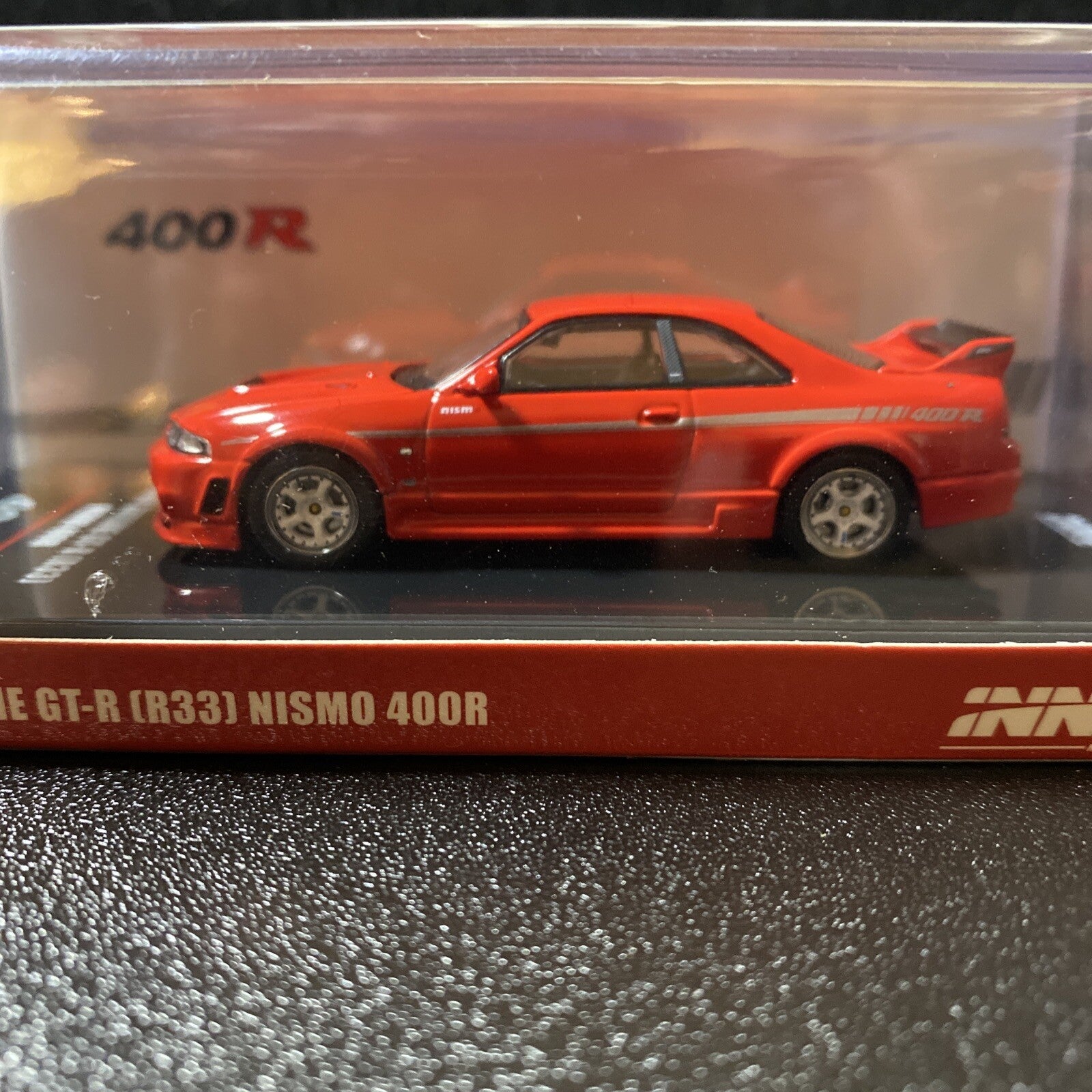 INNO 64 MODELS NISSAN SKYLINE GT R R33 NISMO 400R RHD 1/64 RED IN64 400R SCR1