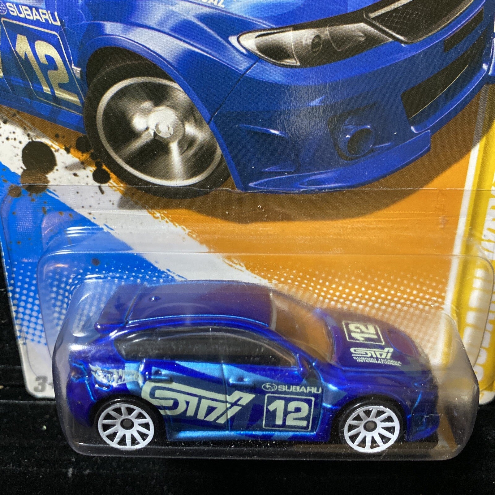 Hot Wheels Subaru WRX STI Blue 2012 NEW MODELS 33/50 in Card Protector5