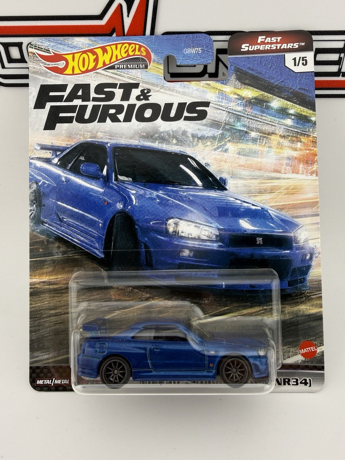 Nissan Skyline GT R BNR34   Hot Wheels Fast and Furious Superstars 1/5 Protector0
