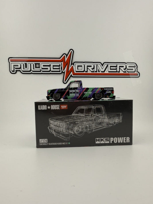 Chevrolet Silverado HKS V1 Kaido House x Mini GT 174   Sealed Box0