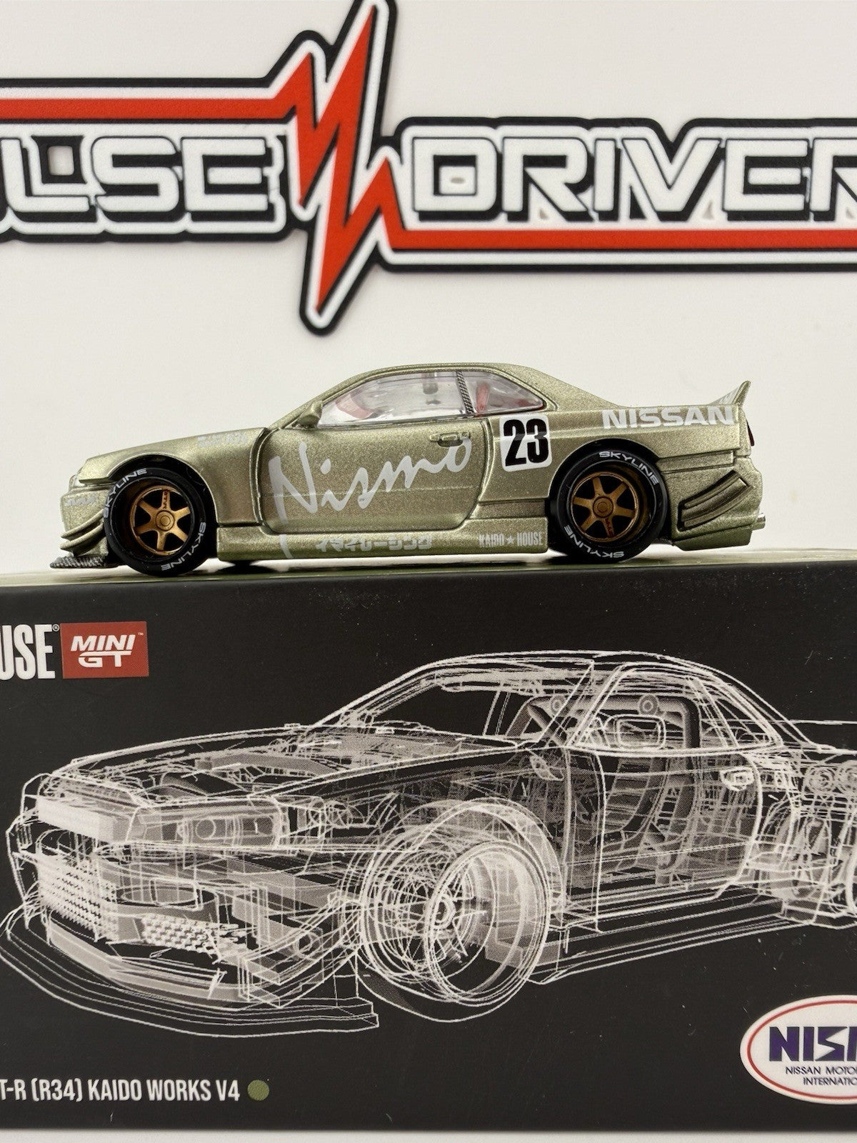 Nissan Skyline GT R (R34) Green   Kaido House KHMG 103 V4 23 Nismo Open Box4