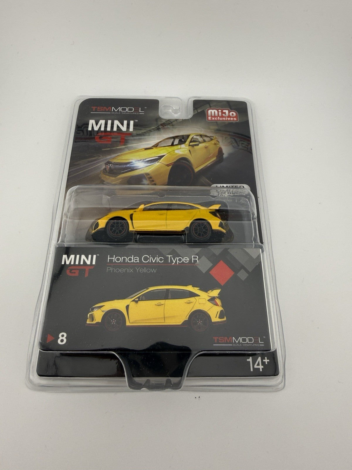 Honda Civic Limited Edition Type R (FK8) Phoenix Yellow   Mini GT MGT 000080