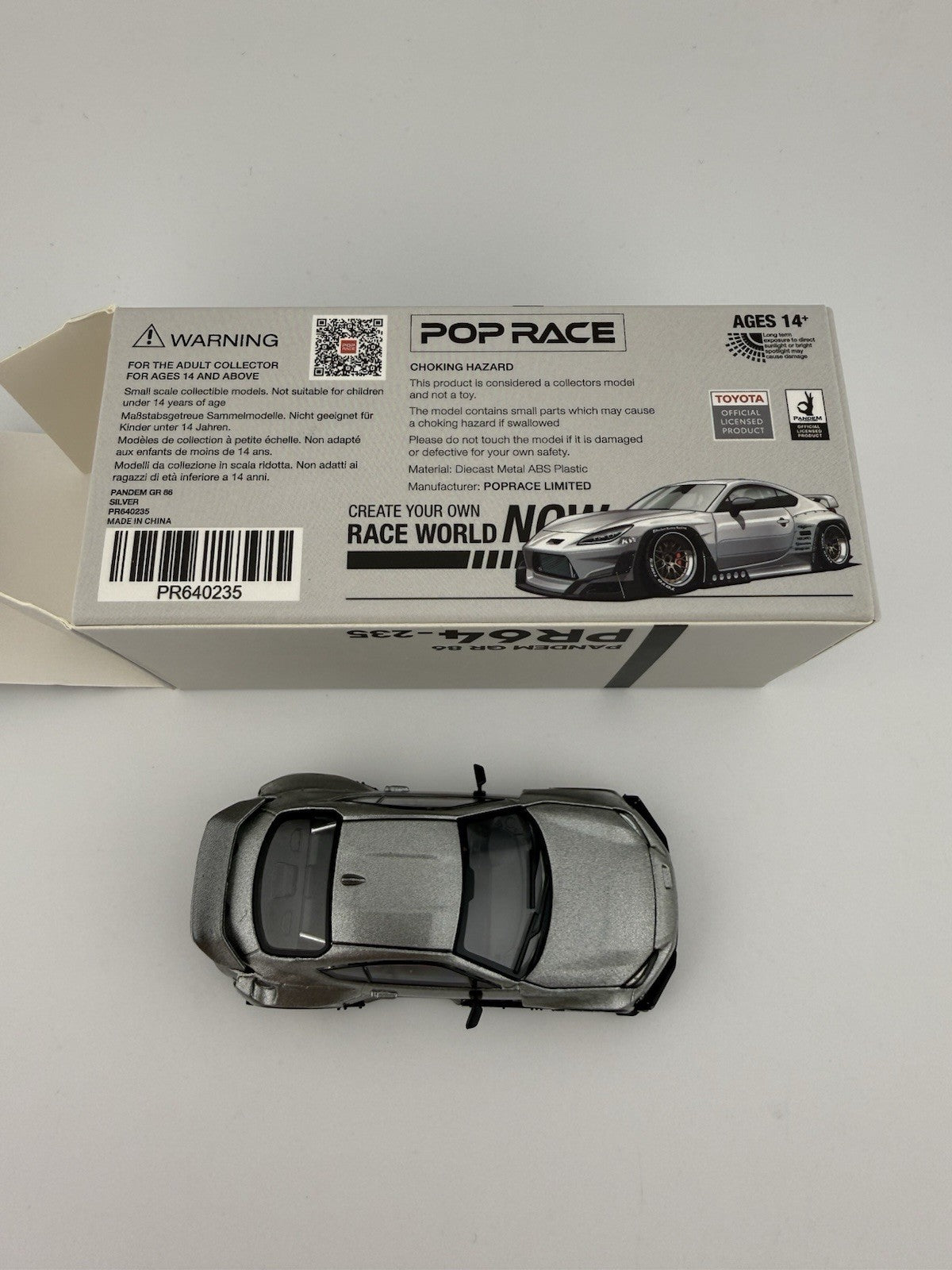 Pandem GR 86 Silver - PopRace PR64-0235 Open Box7