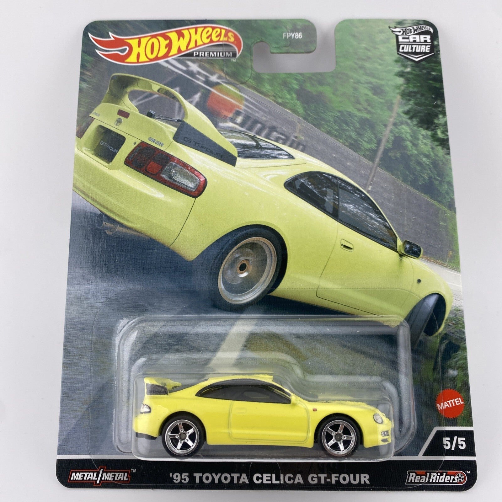 95 Toyota Celica GT Four Yellow   Hot Wheels Mountain Drifters 5/5 in Protector0