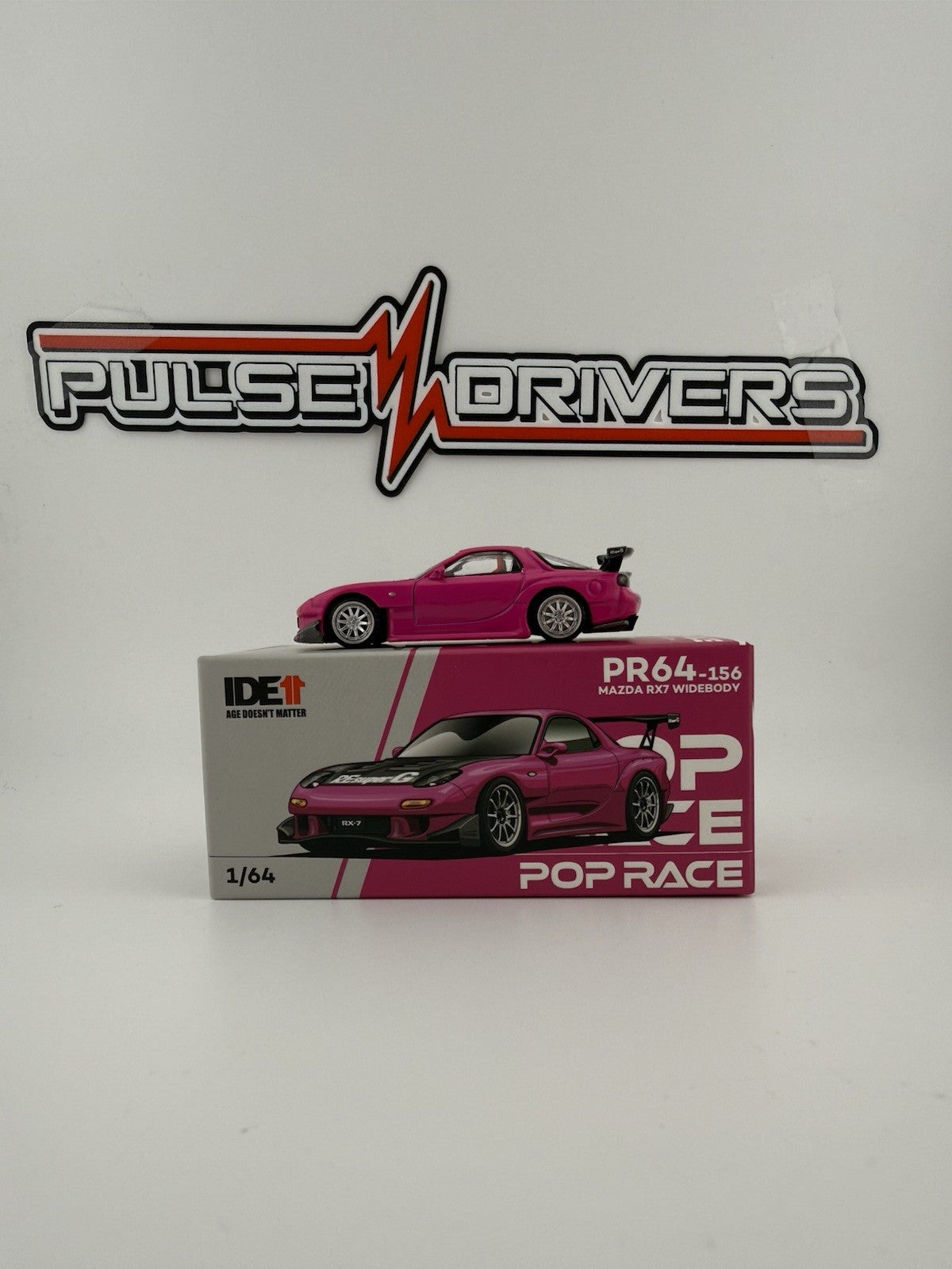 Mazda RX7 RE Amemiya Pink   POPRACE PR64 0156 IDE Open Box0