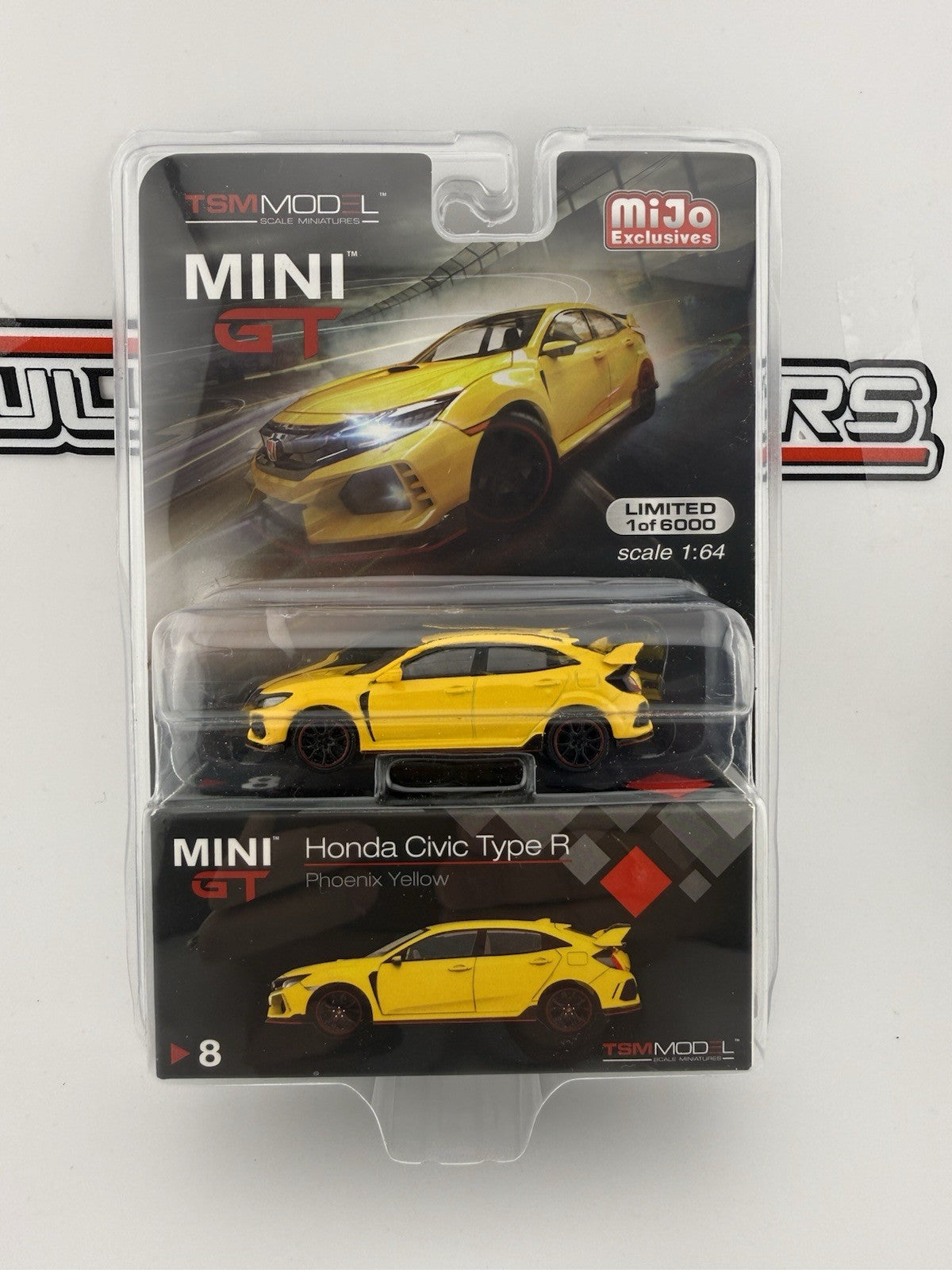 Honda Civic Limited Edition Type R (FK8) Phoenix Yellow   Mini GT MGT 000081