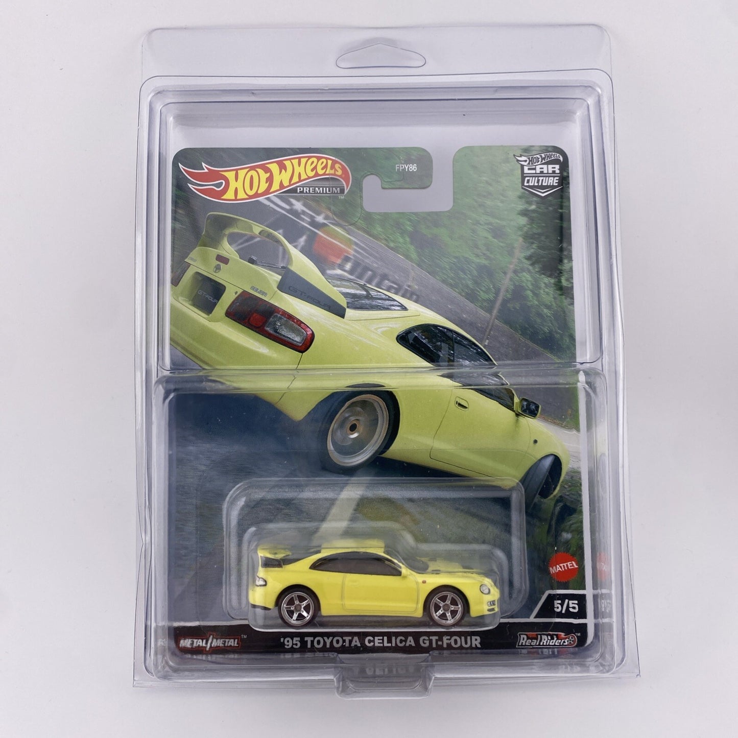 95 Toyota Celica GT Four Yellow   Hot Wheels Mountain Drifters 5/5 in Protector6