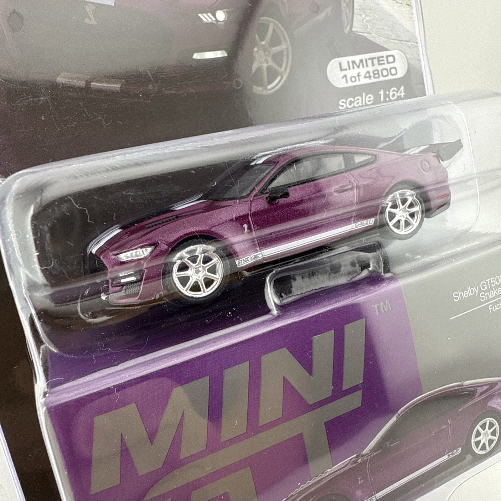 Ford Mustang Shelby GT500 Dragonsnake Concept Fuchsia Metallic   Mini GT MGT 0064