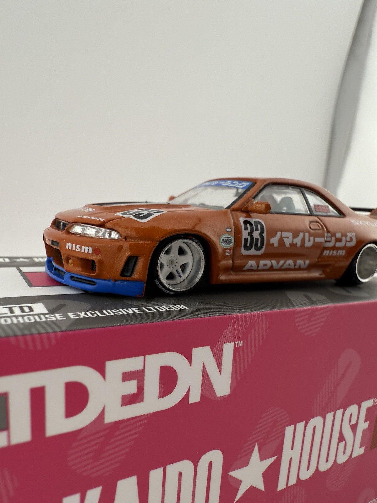 Nissan Skyline GT R (R33) Imai Racing Orange   Kaido House KHMG 151 LTDEDN Open1