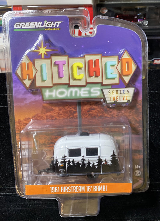 1961 Airstream 16' Bambi   Hitched Homes Series 12   1:64 Model by Greenlight0