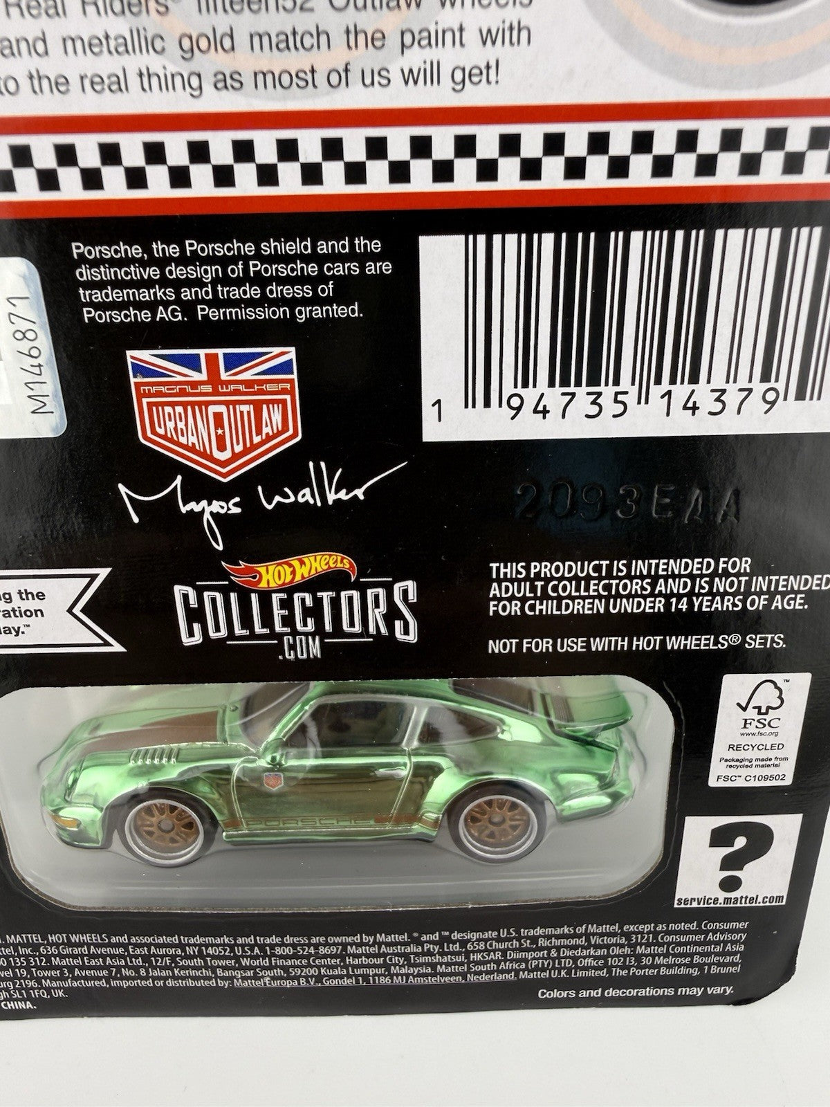 Porsche 911 964   Hot Wheels RLC Exclusive Magnus Walker Urban Outlaw3