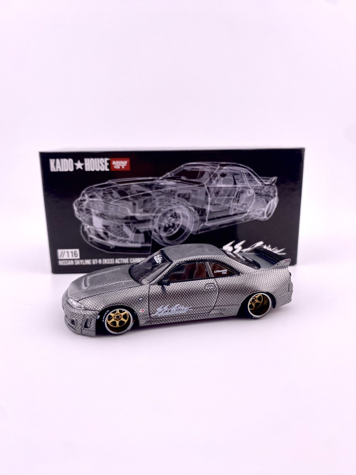 Chase   Nissan Skyline GT R (R33) Kaido House Active Carbon R Mini GT KHMG 1161
