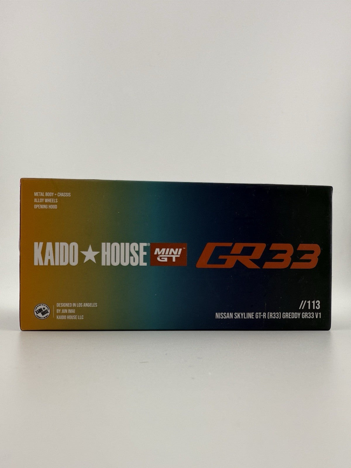 Nissan Skyline GT R (R33) Kaido House Greddy White   Mini GT KHMG 113 Open Box11