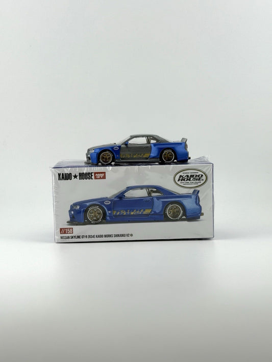 Kaido House x Mini GT Nissan Skyline GT R (R34) Shinjuku V2 KHMG158     CHASE0