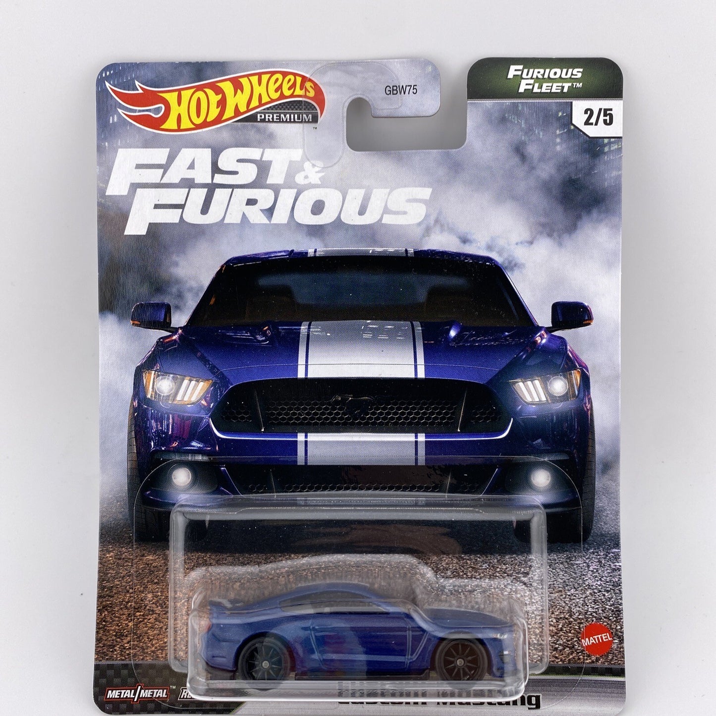 Custom Mustang   Blue   Hot Wheels   Furious Fleet 2 of 5 in Protector0