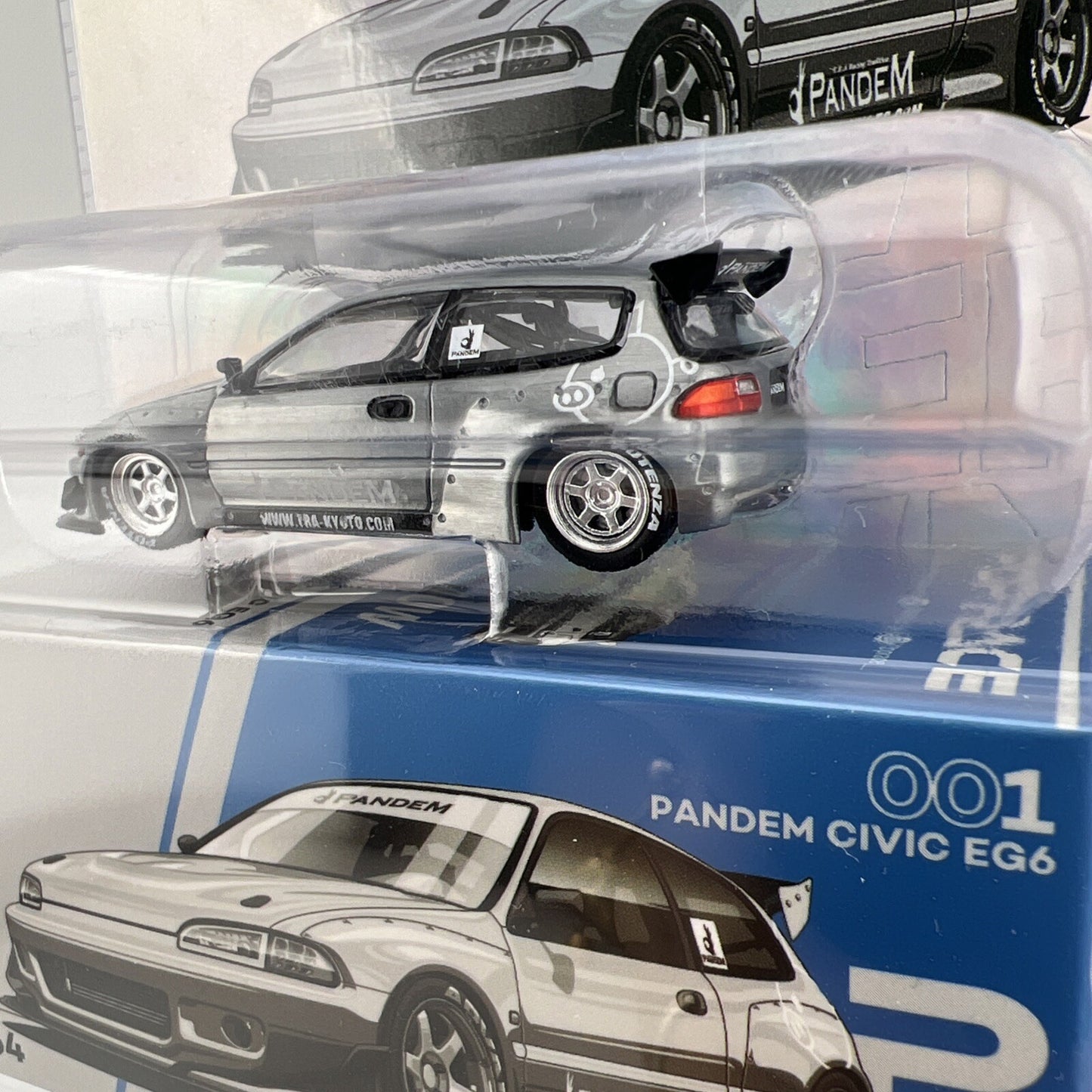 Pandem Civic EG6 Raw Metal   POPRACE PRE 001 CH3