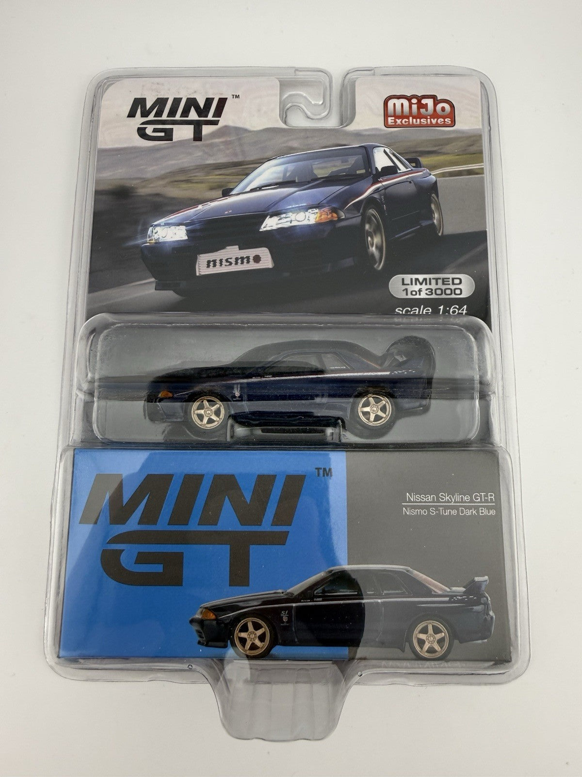 Nissan Skyline GT-R (R32) Dark Blue Mini GT MGT 00326 NISMO S-Tune1