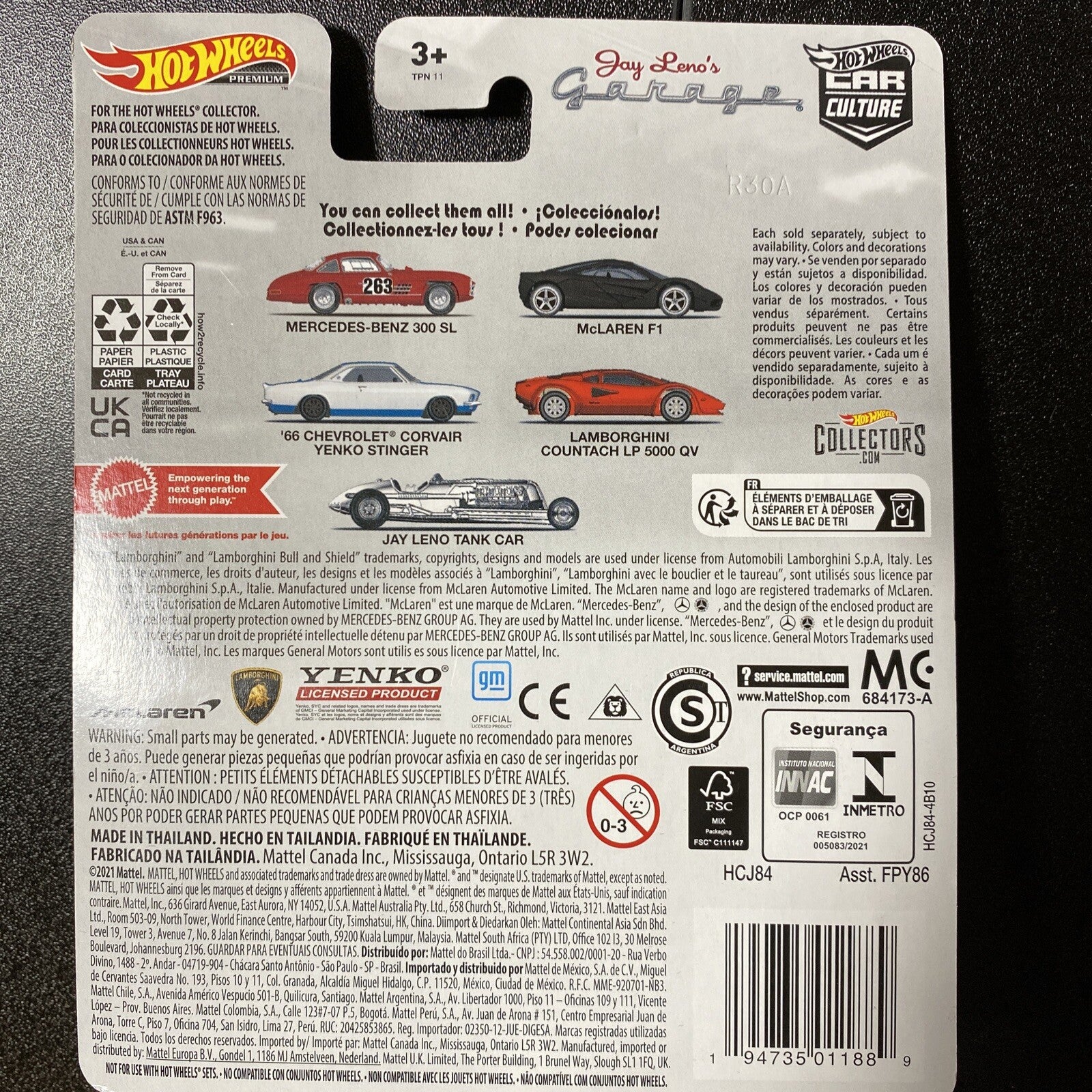 Hot Wheels Jay Leno’s Garage ‘66 Chevrolet Corvair Yenko Stinger 3/5 in Protecto3