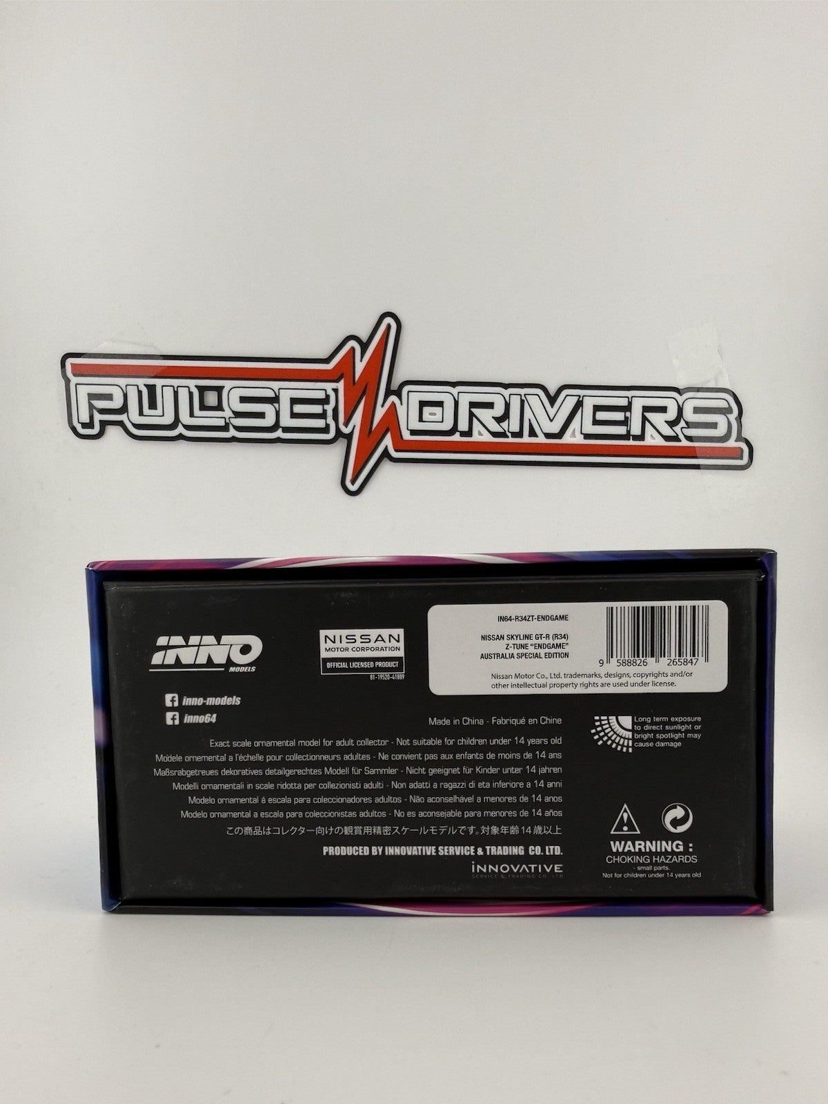 Nissan Skyline GT R (R34) Z Tune Midnight Purple INNO64 IN64 R34ZT ENDGAME Open3