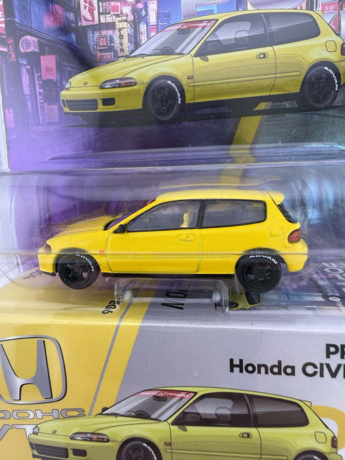 Honda Civic EG6 Yellow   PopRace PRB004 Vancouver3