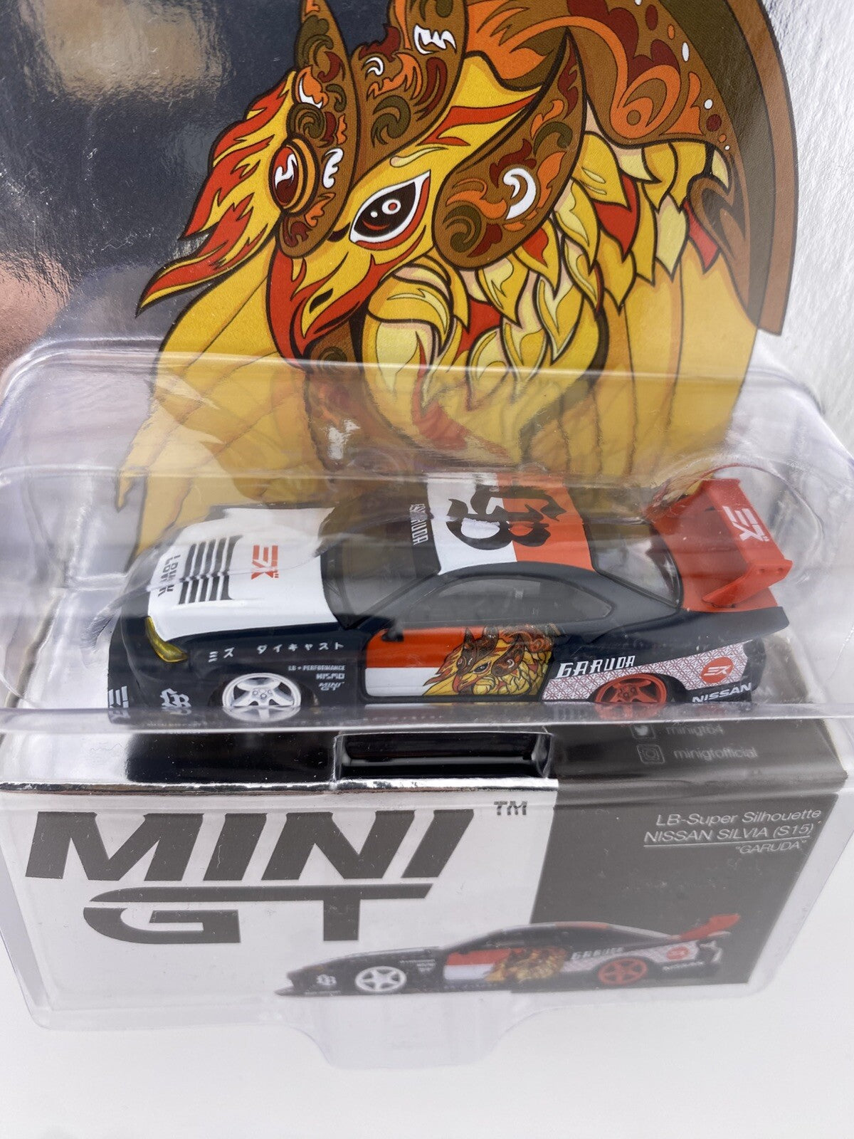 Nissan Silvia (S15) LB Super Silhouette Works Mini GT 00652 Garuda MIZU Diecast4
