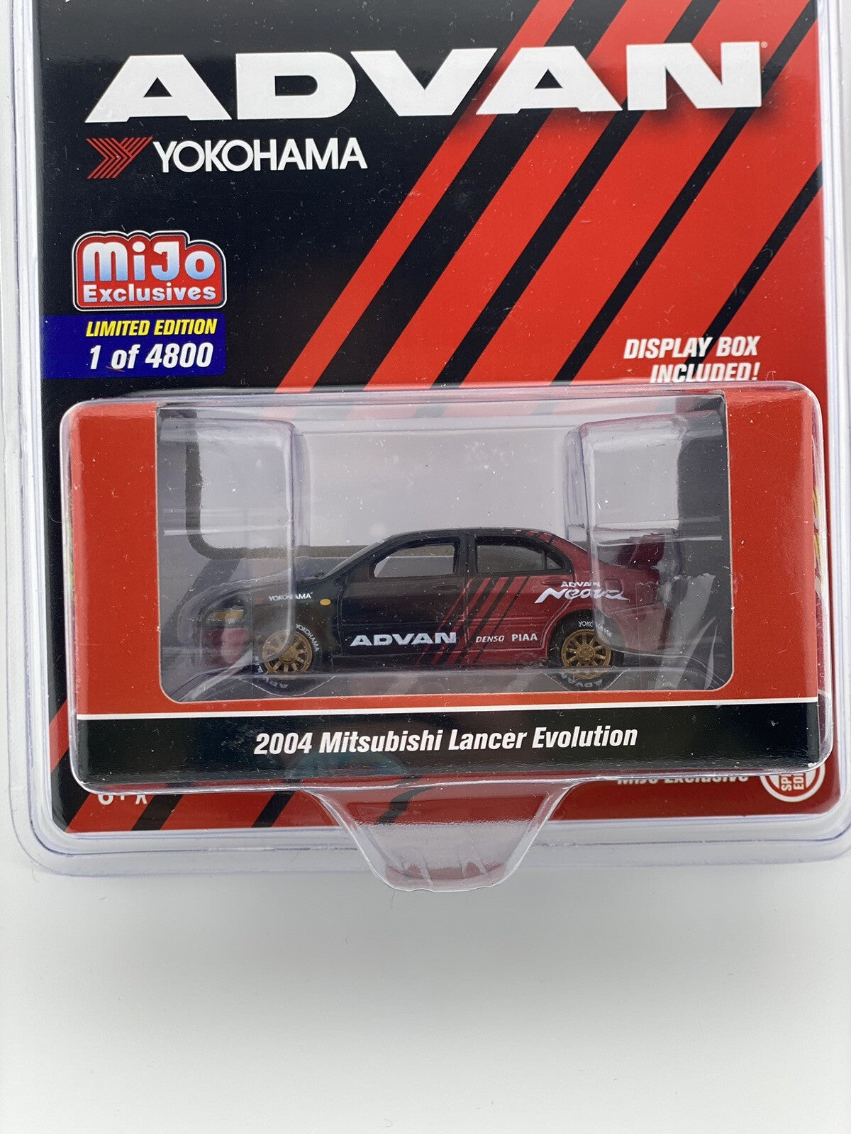 2004 Mitsubishi Lancer Evolution Black and with Copper Wheels Johnny Lightning1