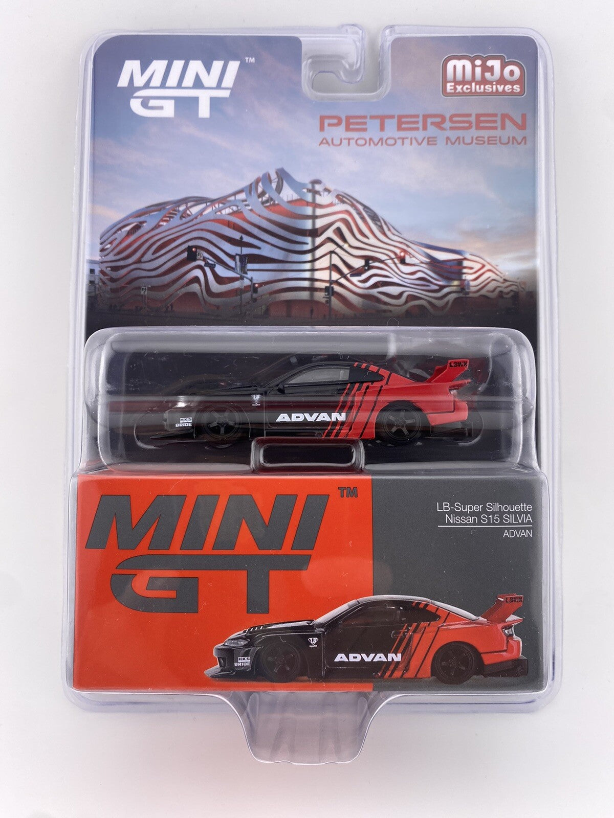 Nissan Silvia (S15) LB Super Silhouette Works Mini GT MGT 00649 Petersen Museum0
