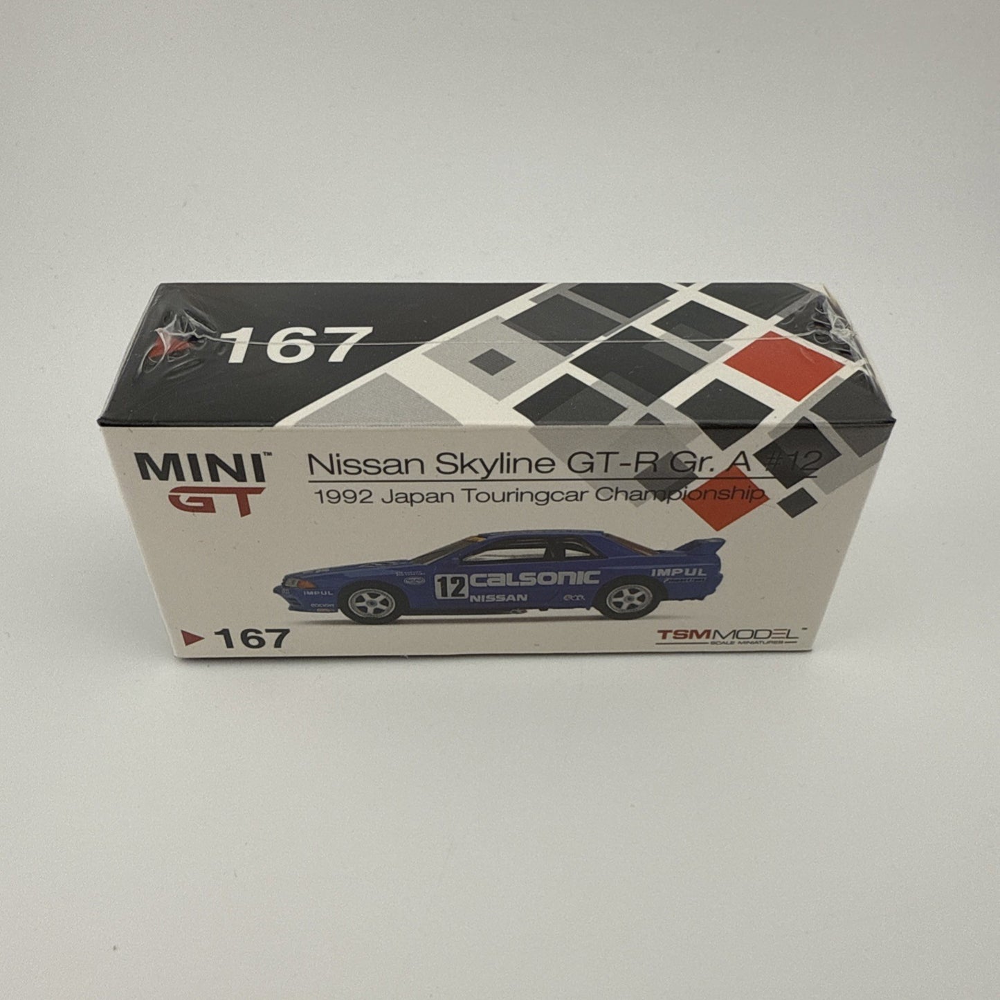 Nissan Skyline GT R (R32) Gr. A Mini GT 00167  1Calsonic 1992 JTCC Sealed Box1
