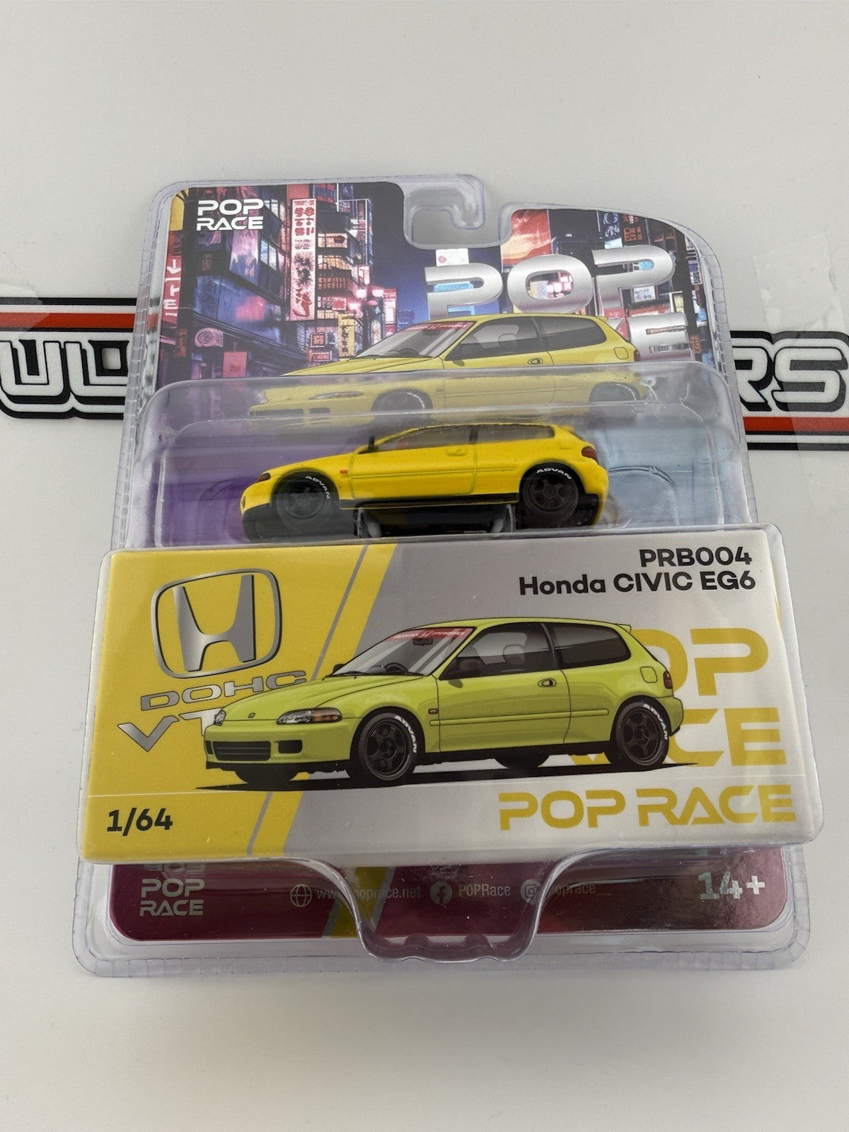 Honda Civic EG6 Yellow   PopRace PRB004 Vancouver2