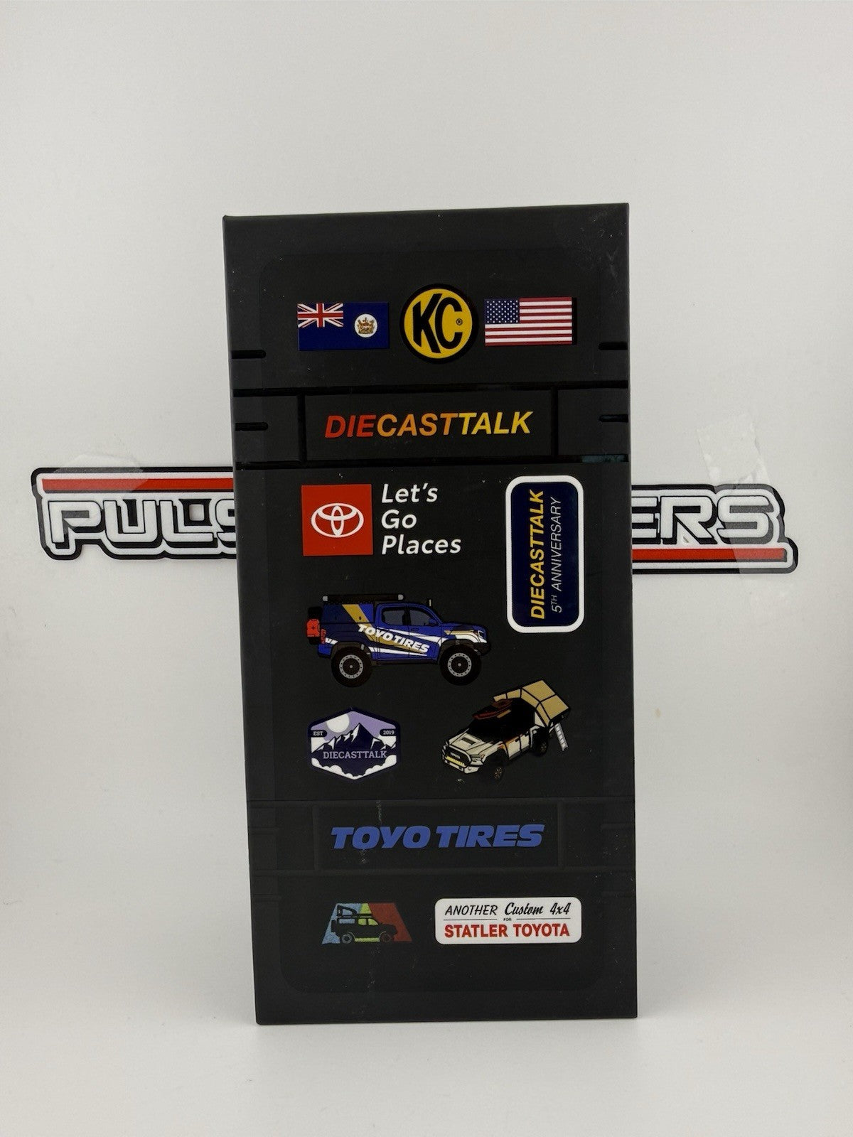 Toyota Tacoma Camper Black Chrome   GCD DTGSPC3 DiecastTalk 5th Anniversary Open3