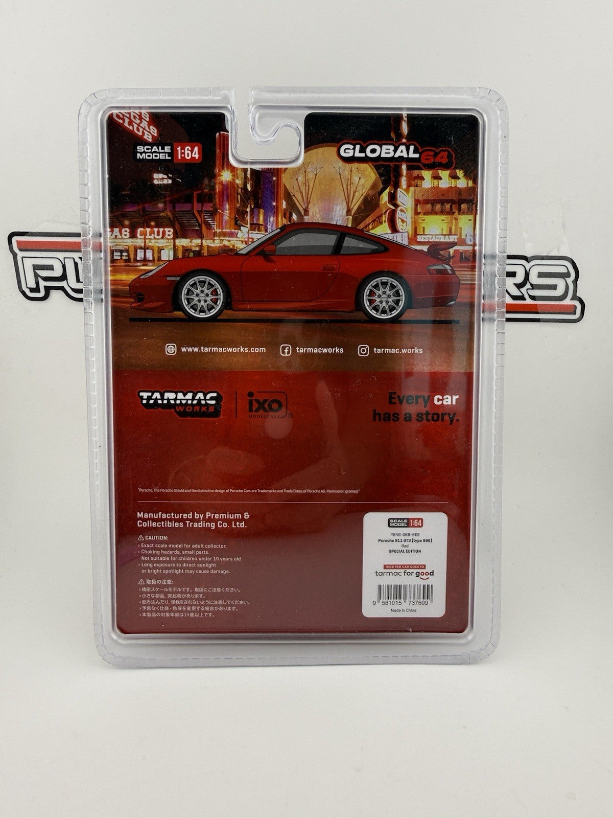 Porsche 911 GT3 (Type 996) - ixo by Tarmac Works T64G-069-RE2 Limited to 7681
