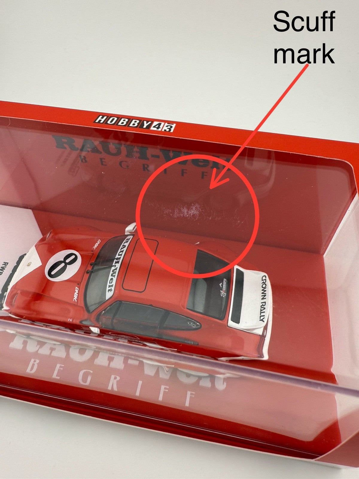 1/43   Porsche RWB 993 #8 "Morelow" Red and White "RAUH Welt BEGRIFF" T43 014 ML12