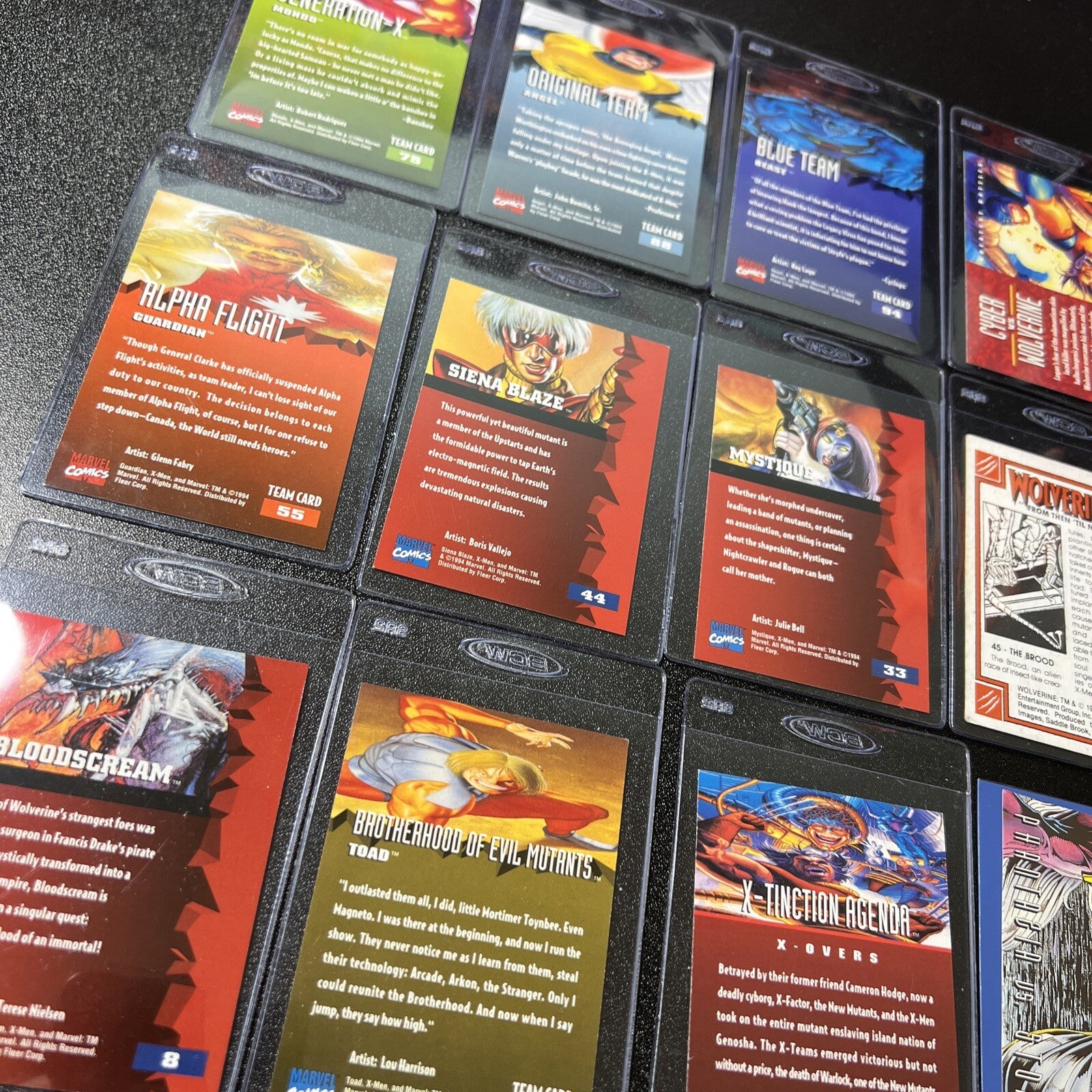 X Men 95 Fleer Ultra Trading Cards Lot of 1015