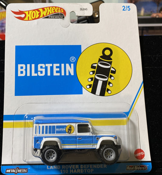 Hot Wheels Land Rover Defender 110 Hardtop Bilstein 1:64 Speed Shop Garage0