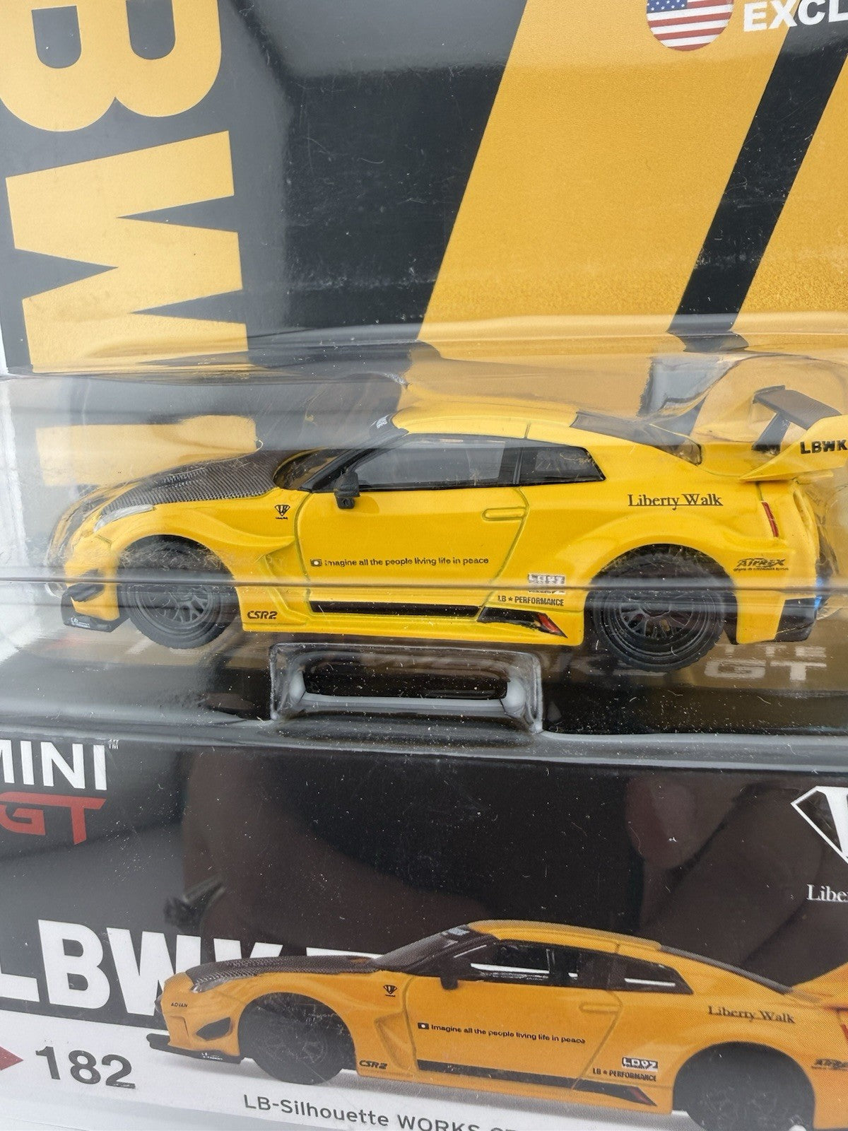 LB-Silhouette Works GT Nissan 35GT-RR Ver. 1 Yellow - Mini GT MGT 001821