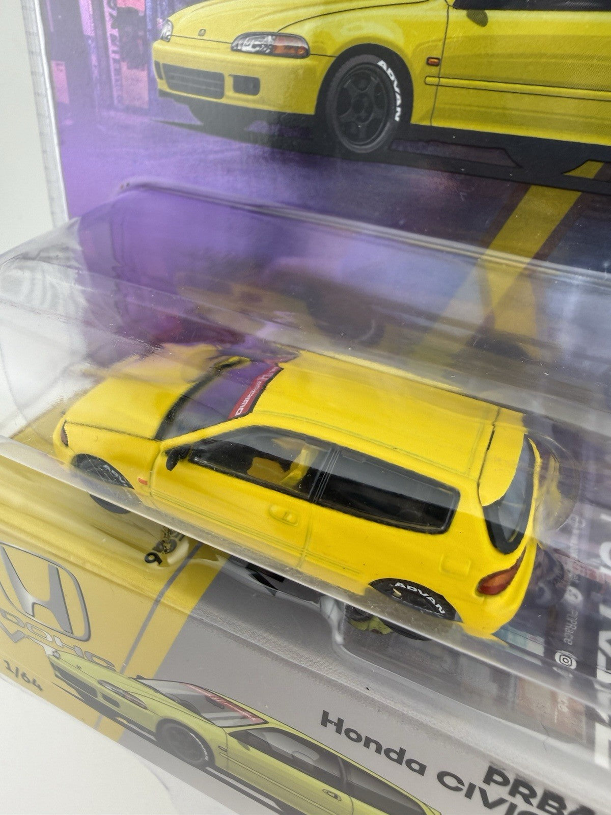 Honda Civic EG6 Yellow   PopRace PRB004 Vancouver6