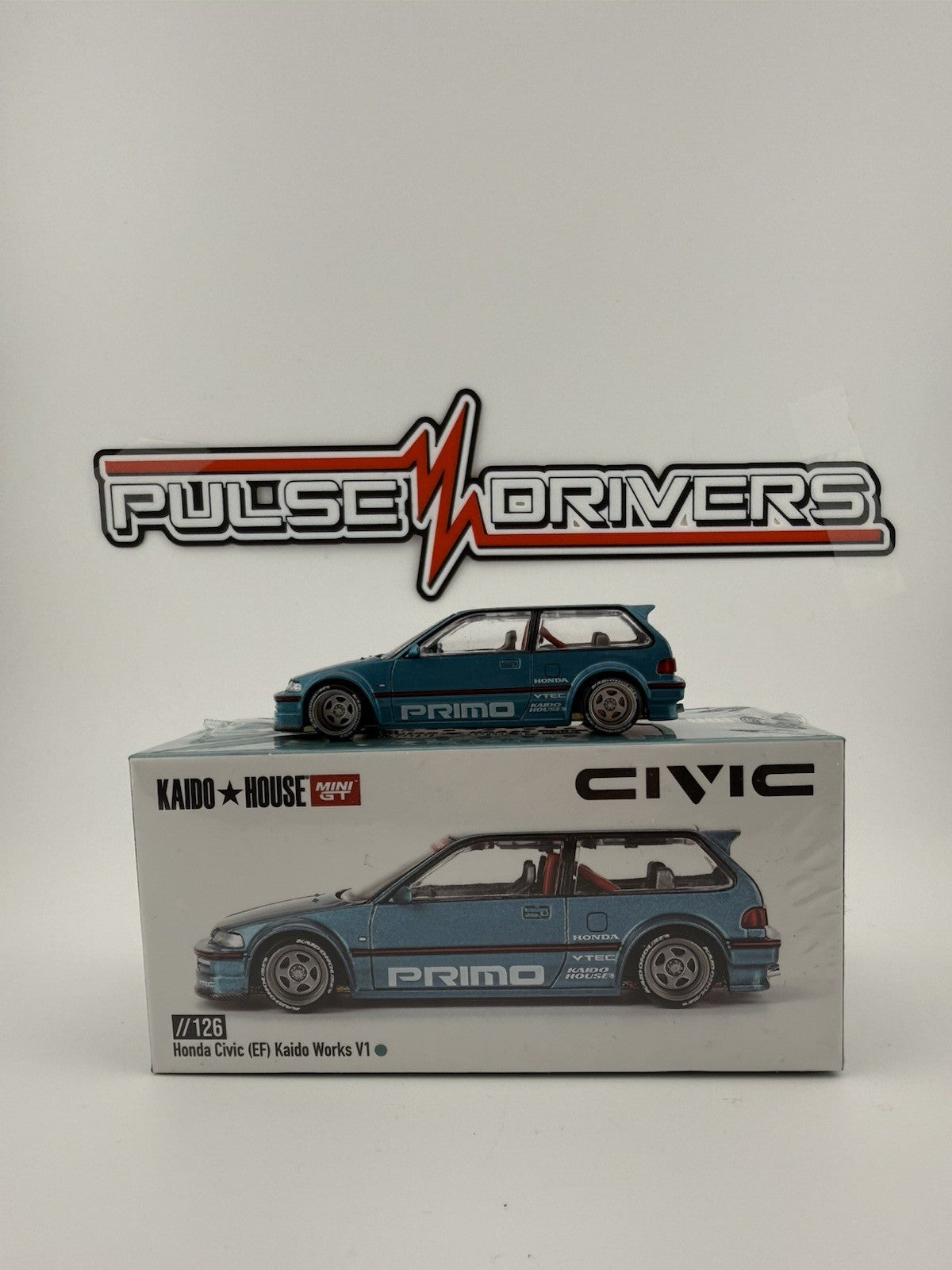Honda Civic (EF) Kaido Works Teal   Kaido House KHMG 126 V1   Sealed Box0