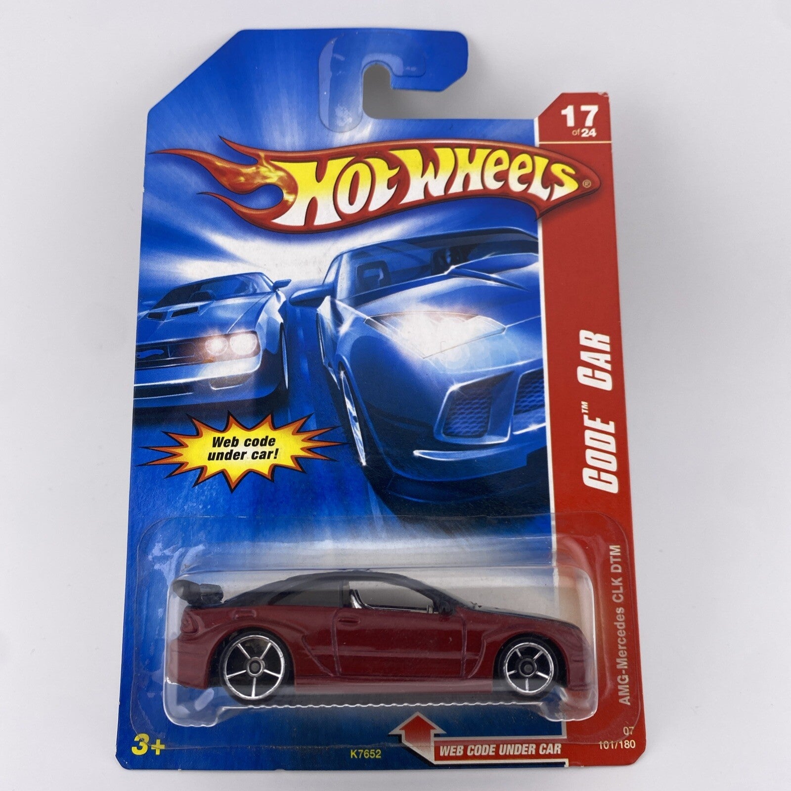 AMG   Mercedes CLK DTM Black / Red   Hot Wheels Code Red in Protector0