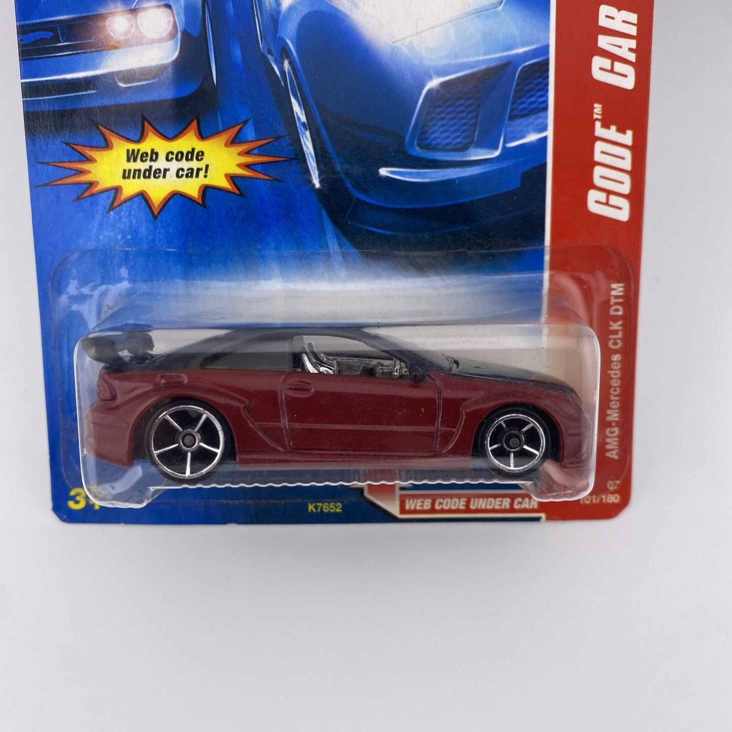 AMG   Mercedes CLK DTM Black / Red   Hot Wheels Code Red in Protector1