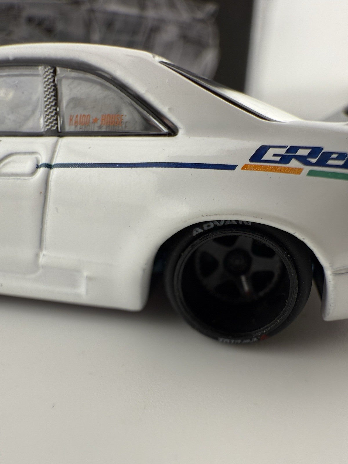 Nissan Skyline GT R (R33) Kaido House Greddy White   Mini GT KHMG 113 Open Box3