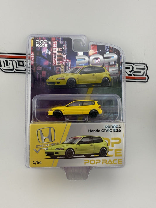 Honda Civic EG6 Yellow   PopRace PRB004 Vancouver0