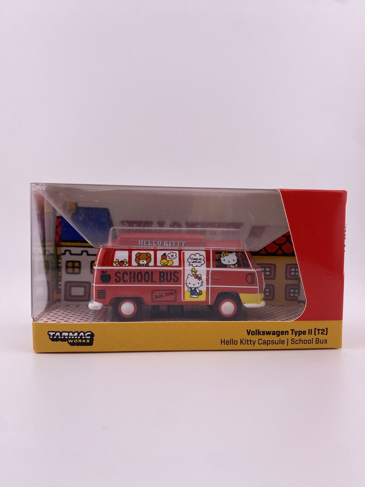 Volkswagen Type II (T2) Hello Kitty School Bus   Schuco Tarmac Works T64S 010 HK0