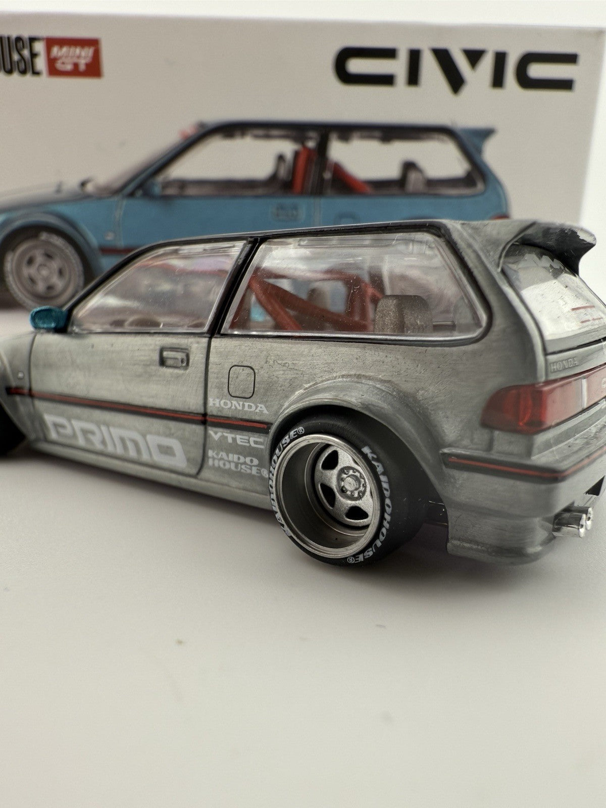 1/64 Kaido House x Mini GT Honda Civic EF Kaido Works V1 KHMG126 CHASE1