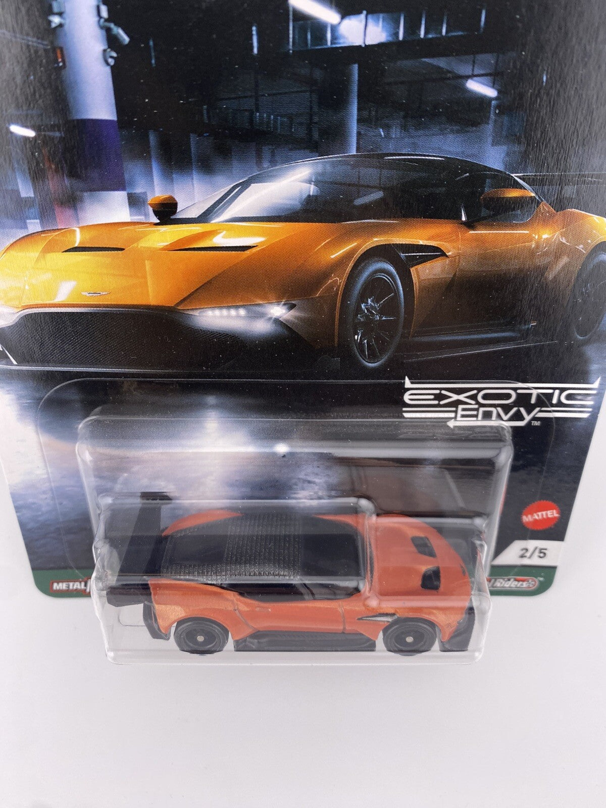 Aston Martin Vulcan Orange   Hot Wheels Car Culture Exotic Envy in Protector1