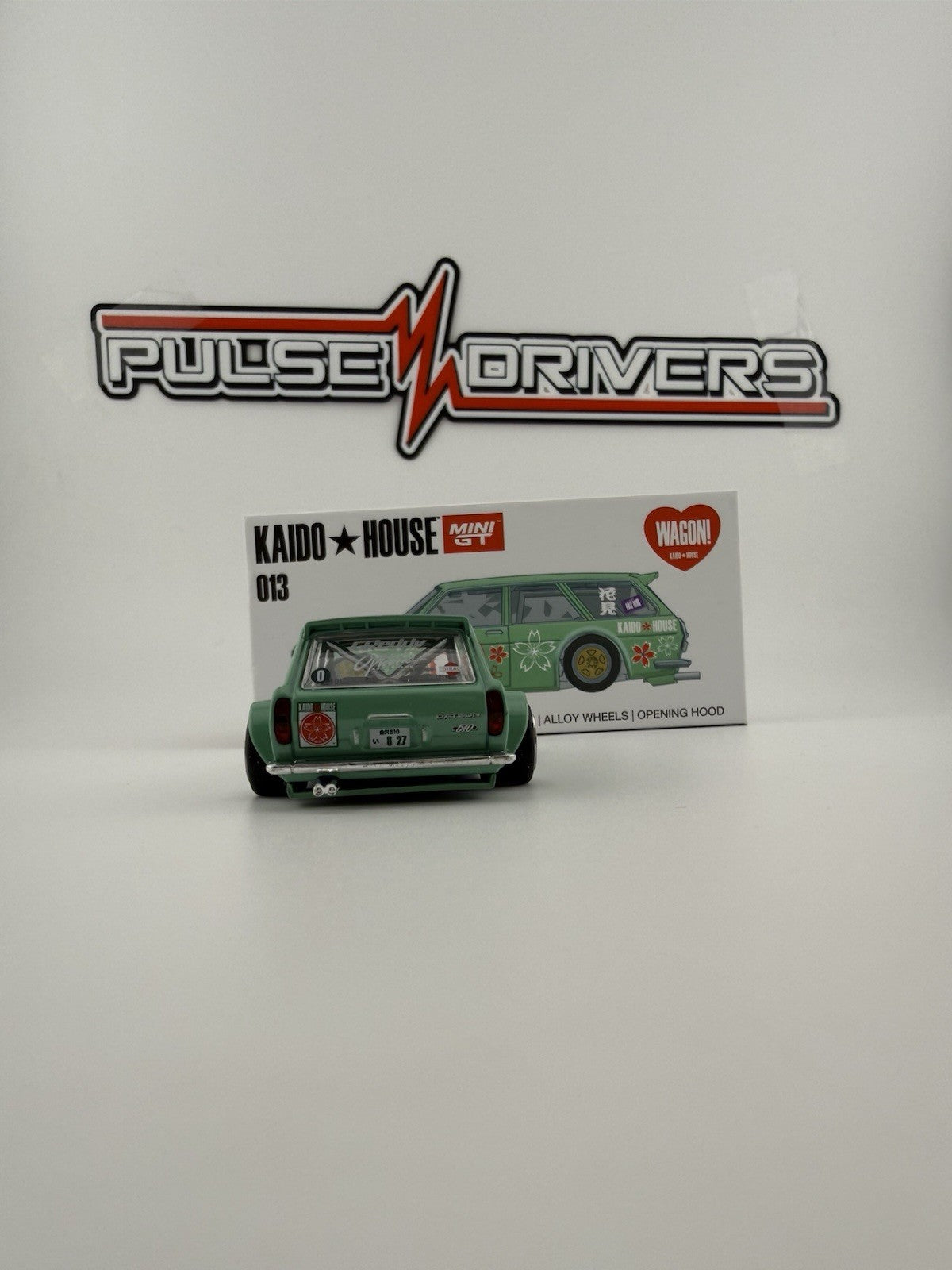 Datsun 510 Wagon Kaido House Green   Kaido House KHMG 013 V2 Open Boxes3