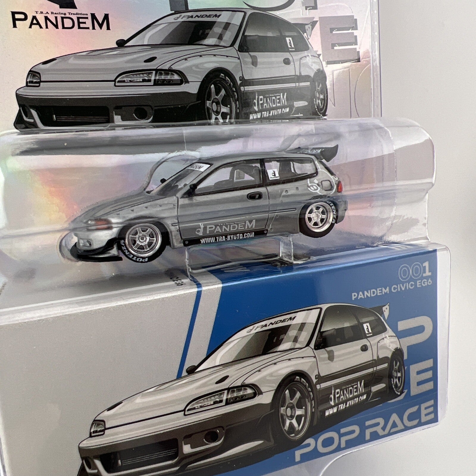 Pandem Civic EG6 Raw Metal   POPRACE PRE 001 CH4